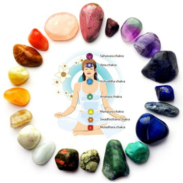 Natural 7 Colors/Set Yoga Energy Stones