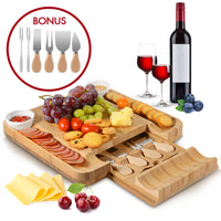 Bamboo Cheese Board Set