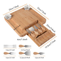 Bamboo Cheese Board Set