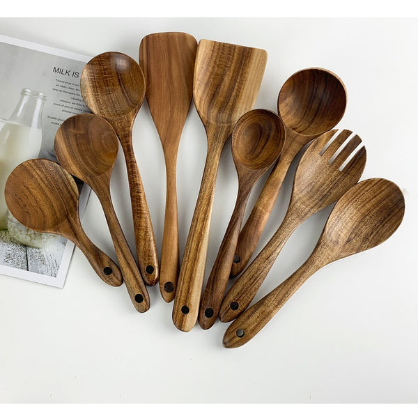 Teak Natural Wood Kitchen Set