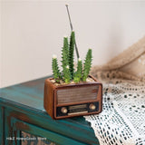 Creative Retro Radio Television Recorder Computer Walkman Shape Ornaments Succulent Flower Pots For Home Balcony Decoration