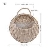 Flower Planter Wall Hanging Wicker Rattam Basket Garden Vine Pot Plants Holder